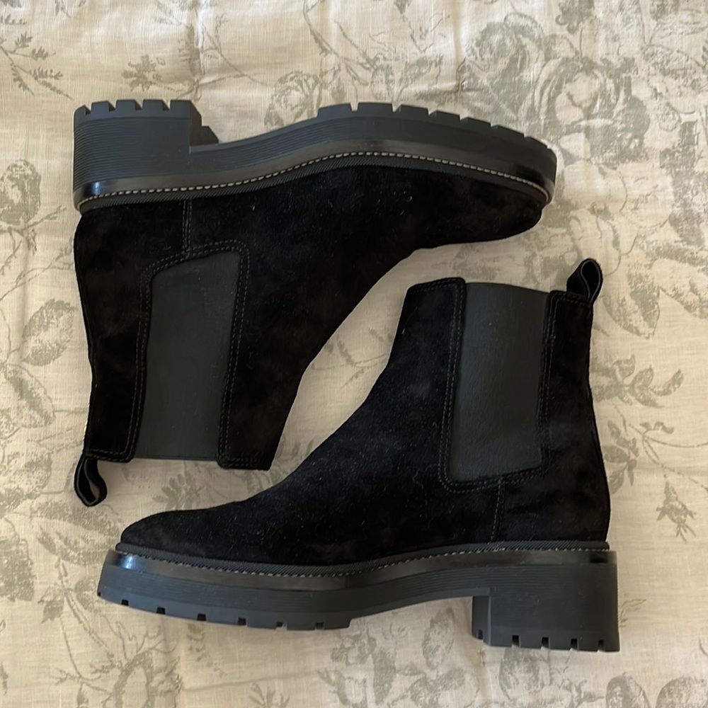 TORY BURCH suede black boots 37